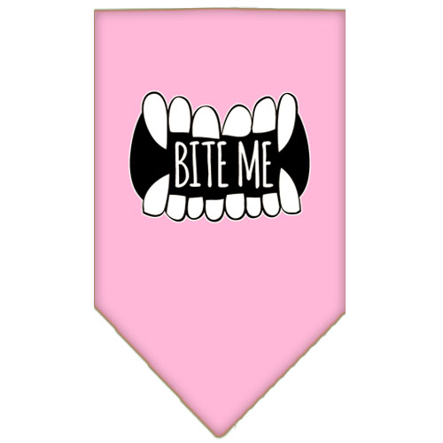 Bite Me Screen Print Bandana Light Pink Large